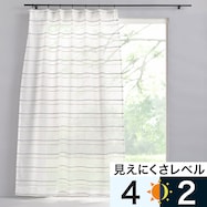 遮熱・ミラーレースカーテン (ANM016)(Living in Comfort)