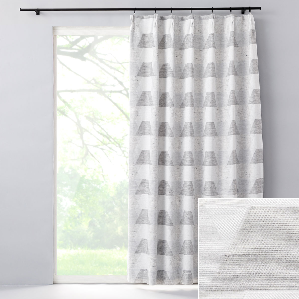 裏地付き遮光2級・遮熱/保温カーテン(ASM015 100x110x2枚セット