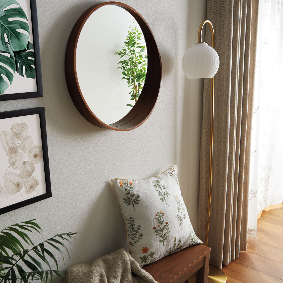 【ニトリ】ベージュ ドレープカーテンANV001 100×200×2枚 お好みサイズカーテン ANV001(幅-100/丈90-170cm)(Living in