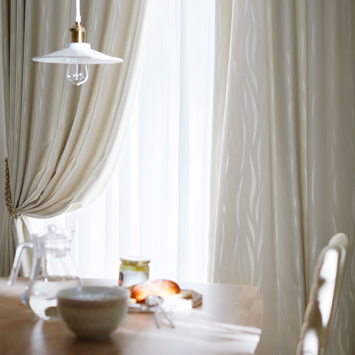 オーダーレース Nナチュレセナ 2倍ヒダ(幅-100/丈-140cm) | ニトリ