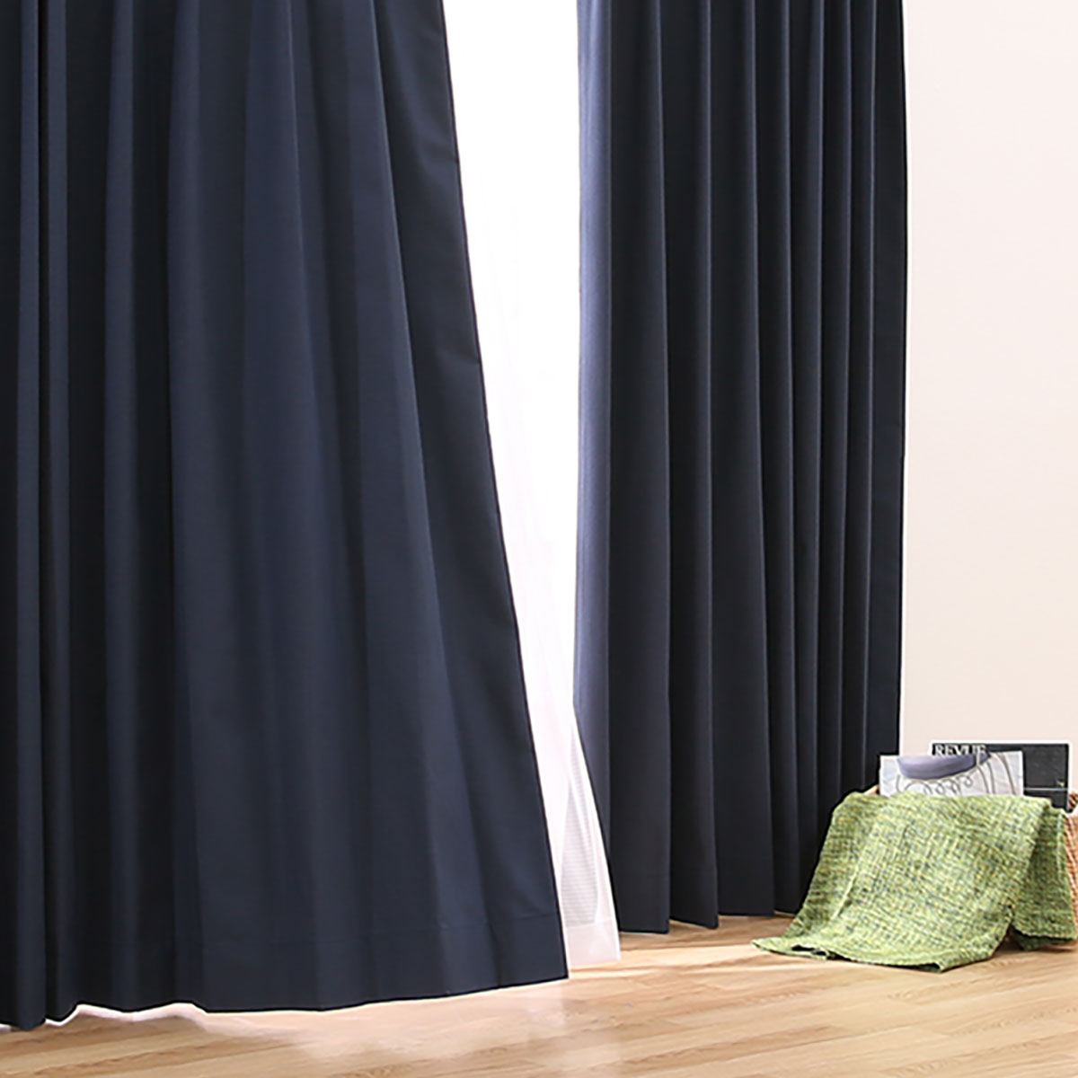 ハトメスタイルカーテン ニーア ネイビー通販 ニトリネット 公式 家具 インテリア通販