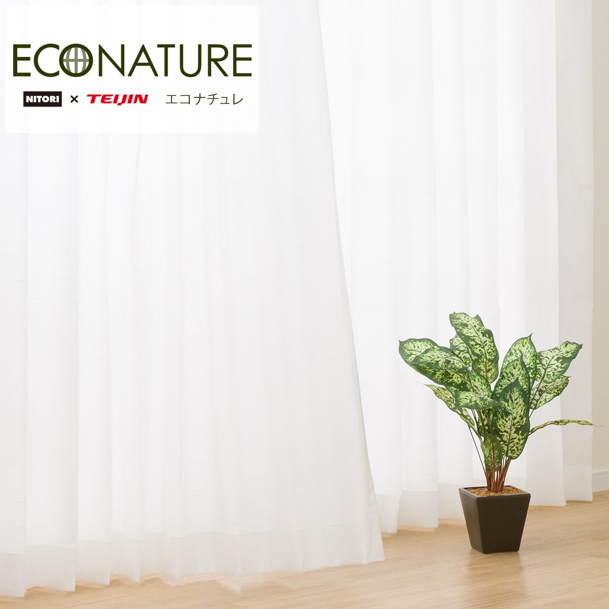 オーダーレース OL021ENアンモル 2倍ヒダ(幅201-300/丈-140cm