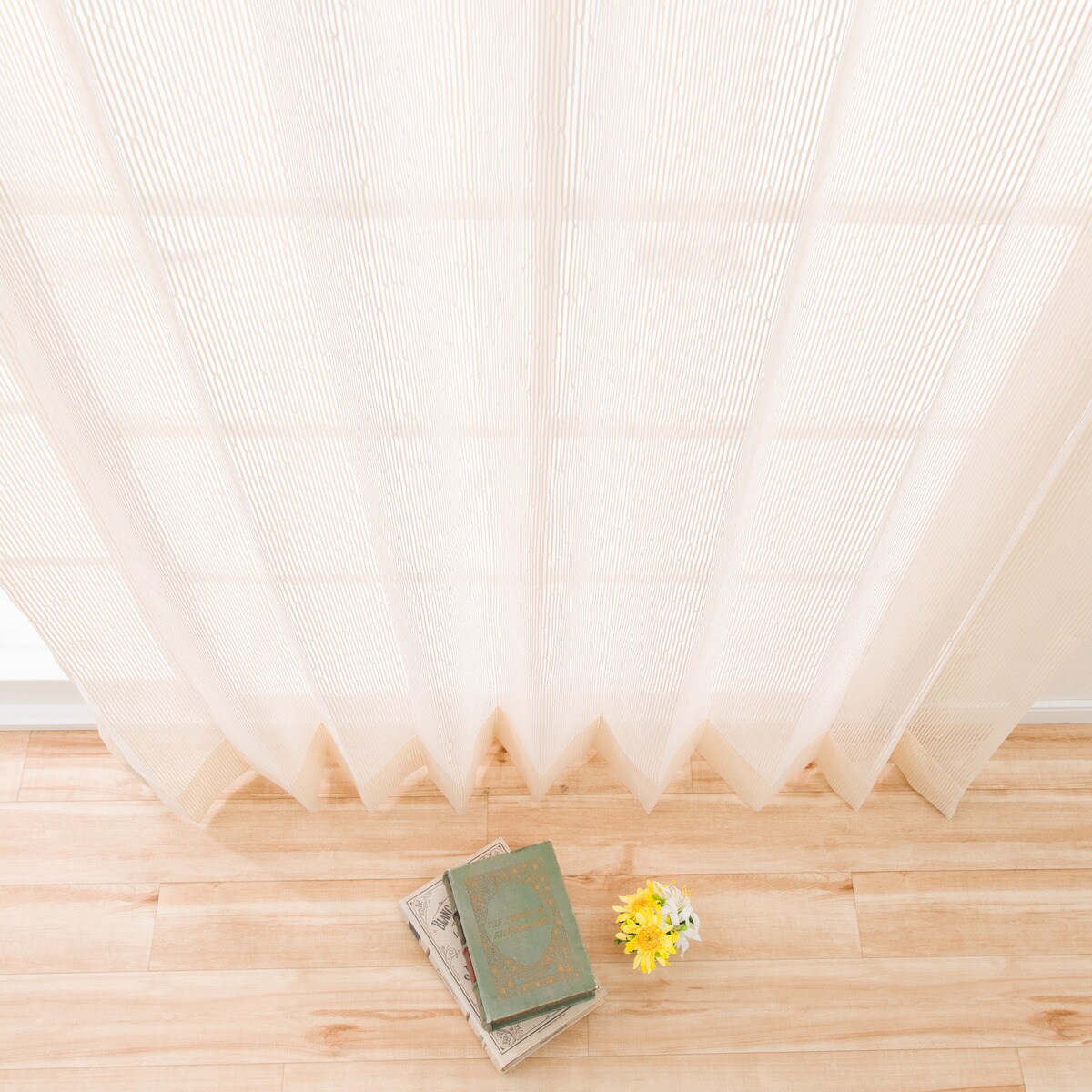 オーダーレース ジレ ベージュ 2倍ヒダ(幅-100/丈201-240cm) | ニトリ