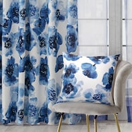 オーダークッションカバー(ガゼット ブルー 45X45cm)