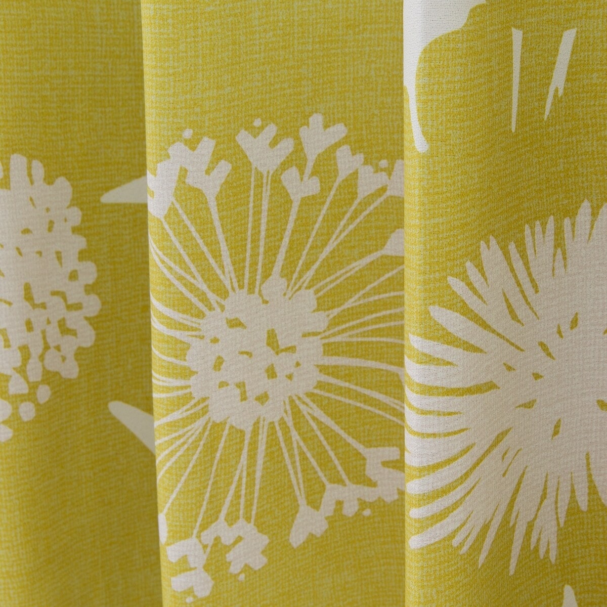 遮光2級オーダーカーテン マリアナ2 イエロー 2倍ヒダ(幅-100/丈-140cm