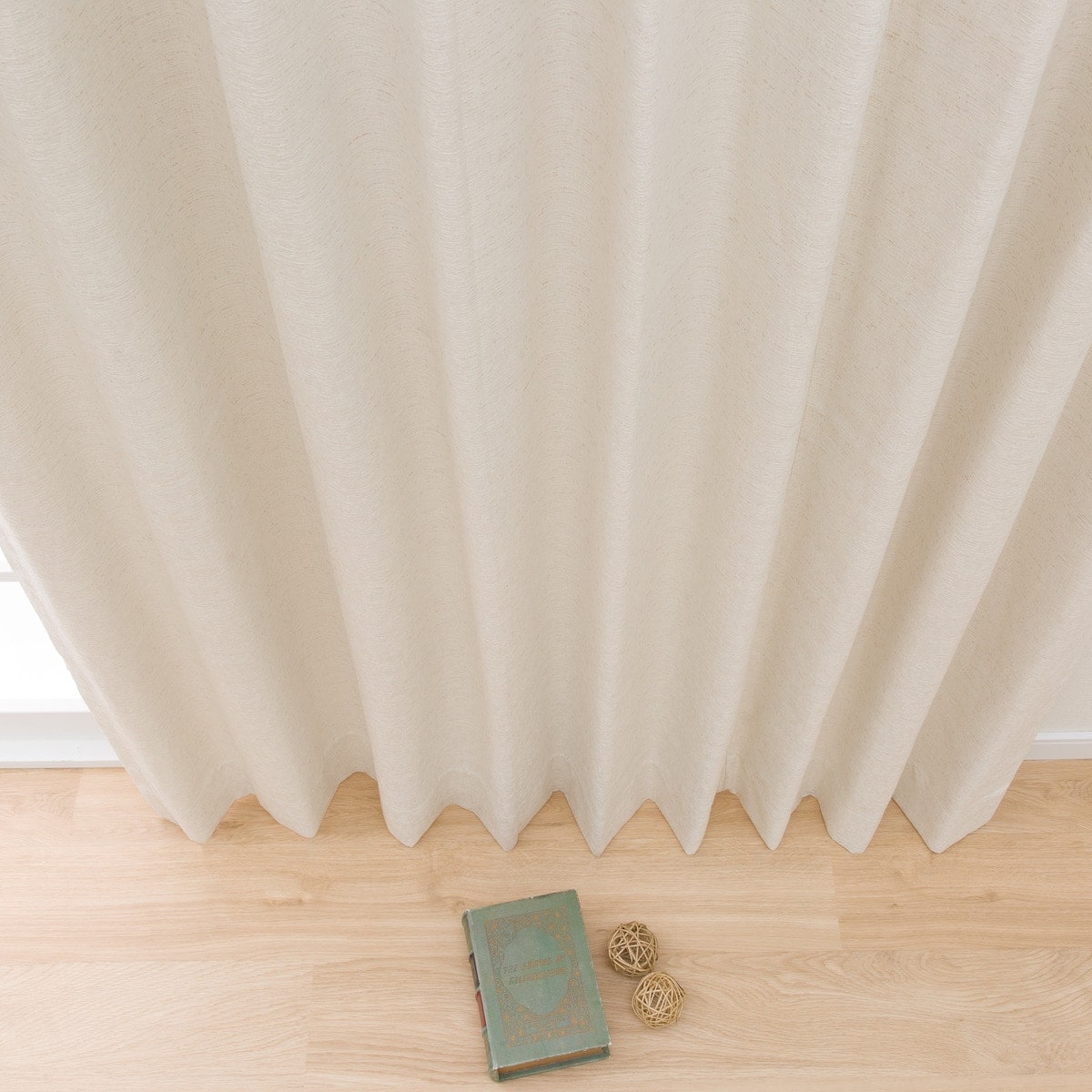 オーダーカーテン　ニトリ　レクセージュ　一級遮光　白/アイボリー 遮光1級・遮熱・遮音オーダーカーテン レクセージュ アイボリー 2倍