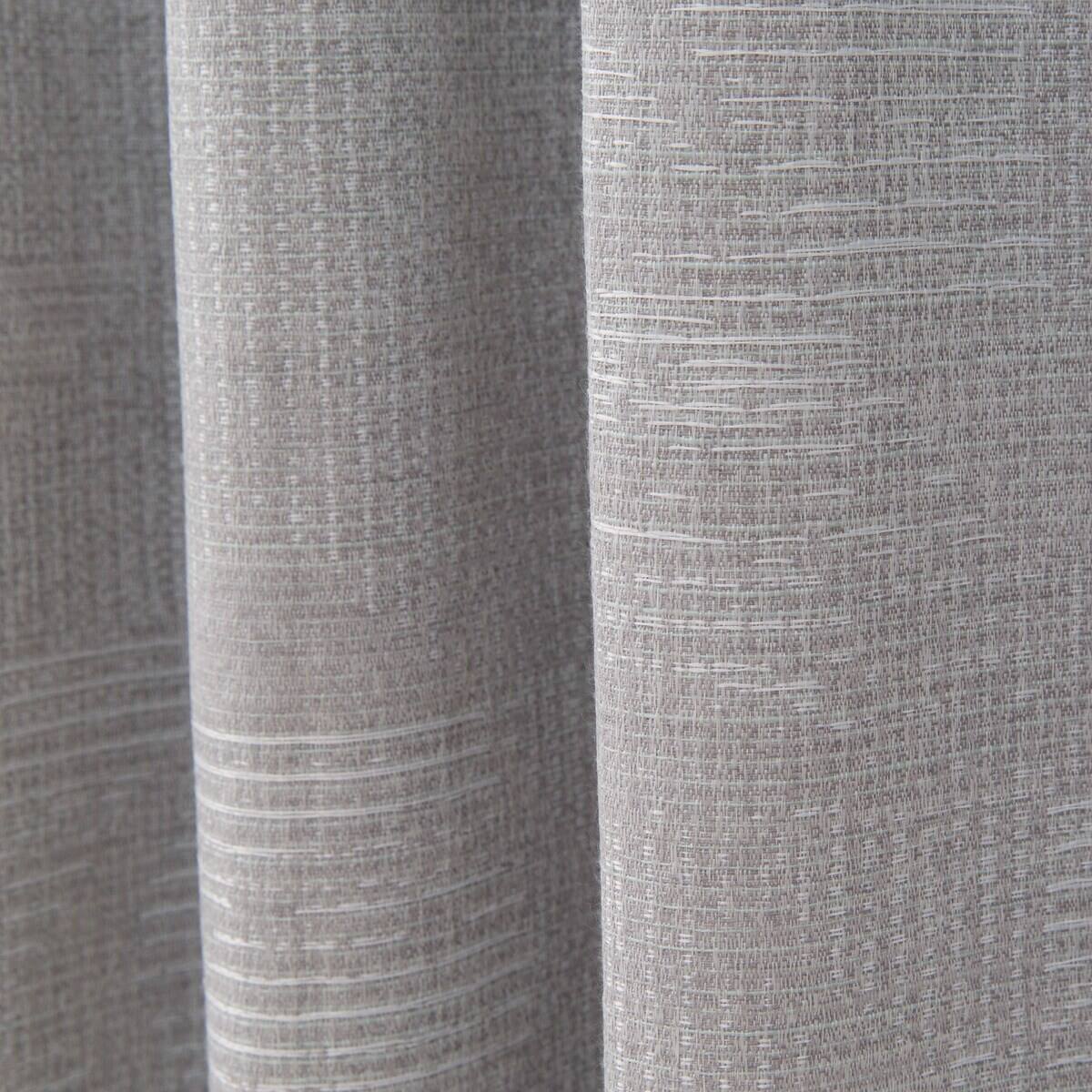 遮光1級・遮熱・遮音オーダーカーテン モエワ グレー 2倍ヒダ(幅101