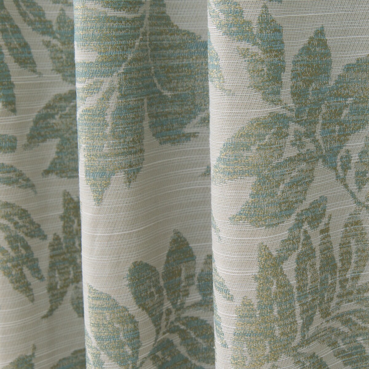 遮光1級・遮熱・遮音オーダーカーテン ロコナム グリーン 2倍ヒダ(幅