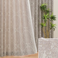 オーダーカーテン バルドー グレー 2倍ヒダ