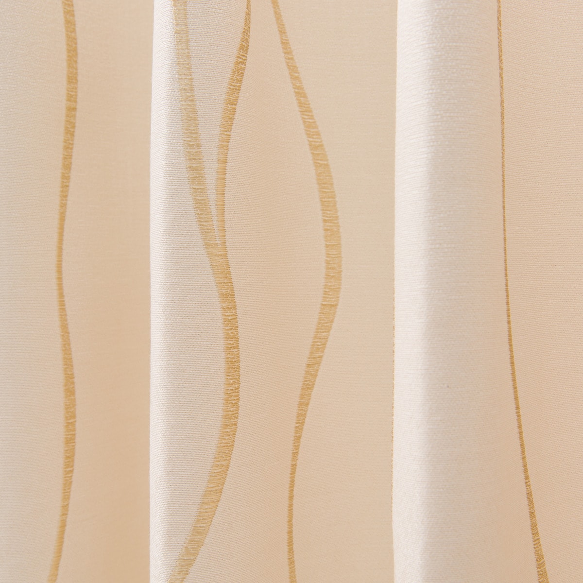 裏地付きオーダーカーテン ソルト アイボリー 2倍ヒダ(幅-100/丈-140cm