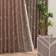 オーダーカーテン OD008 ミドルモカ 2倍ヒダ