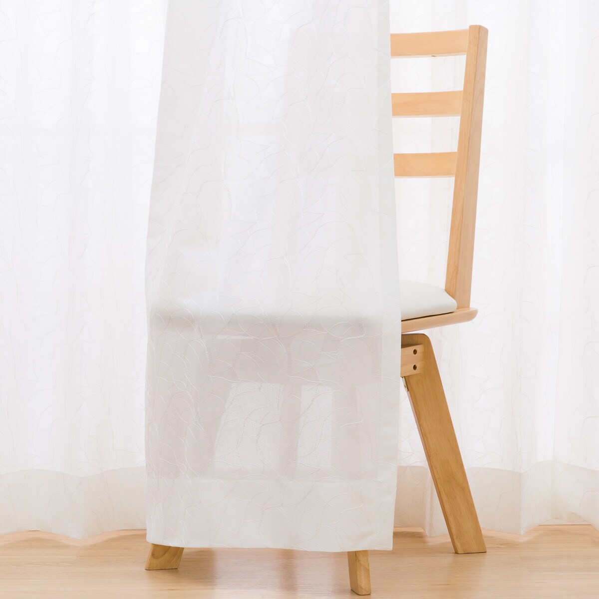 【新品未使用】ニトリ　レースカーテン　セミオーダー品　2枚組✖️2セット 値下げセール】ニトリ セミオーダーレースカーテン 100×198 2枚