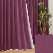 オーダーカーテン OD060 パープル 2倍ヒダ