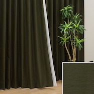 オーダーカーテン Sノーブル2 ダークグリーン 2倍ヒダ
