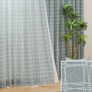 オーダーカーテン OD062 グリーン 2倍ヒダ