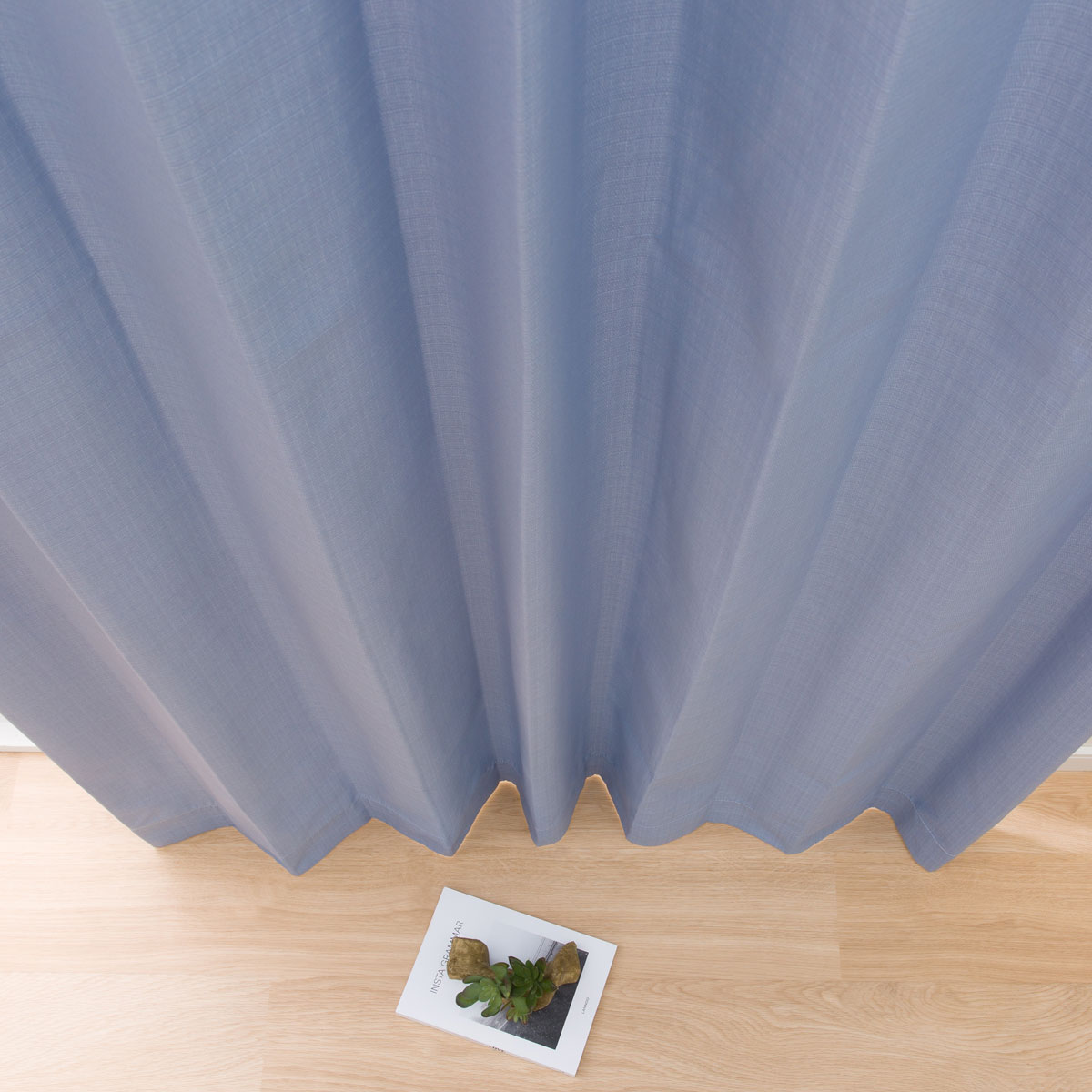 お好みサイズカーテン 防汚 DH07 ブルー(幅101-200/丈90-170cm