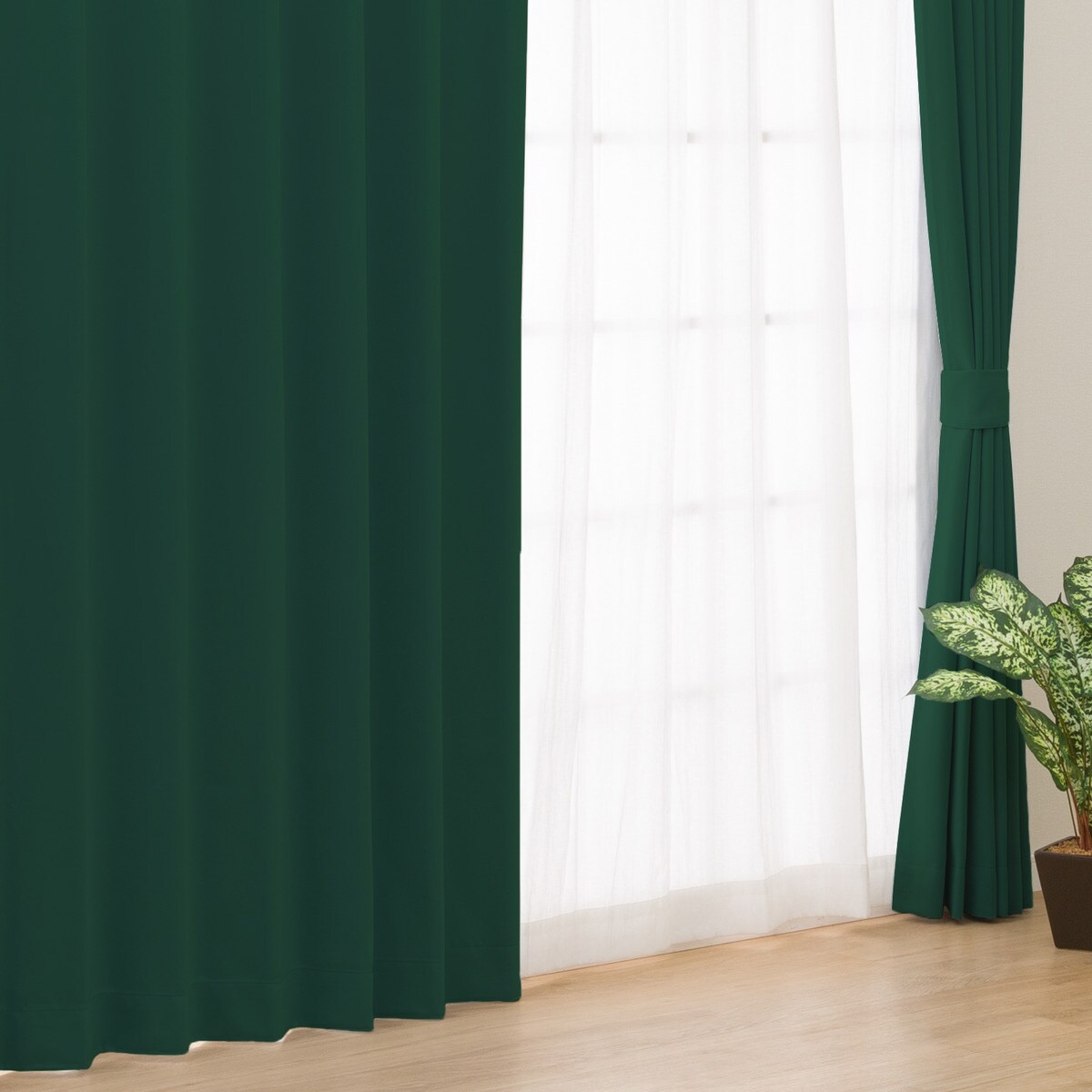 お好みサイズカーテンRD056 GR2(幅-100/丈30-250cm) | ニトリネット