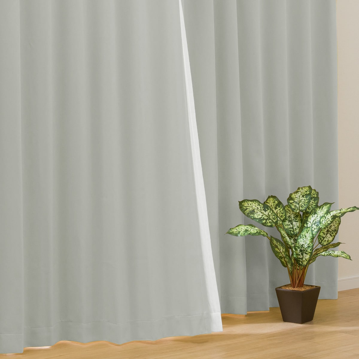 お好みサイズカーテンRD056 LGY(幅-100/丈30-250cm) | ニトリネット