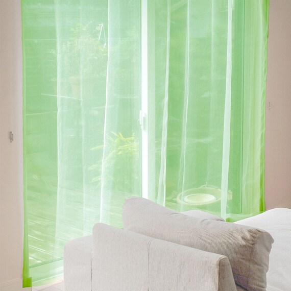 レースカーテン(オーガンザレース 100X108X2 DpYGR) 2枚目画像