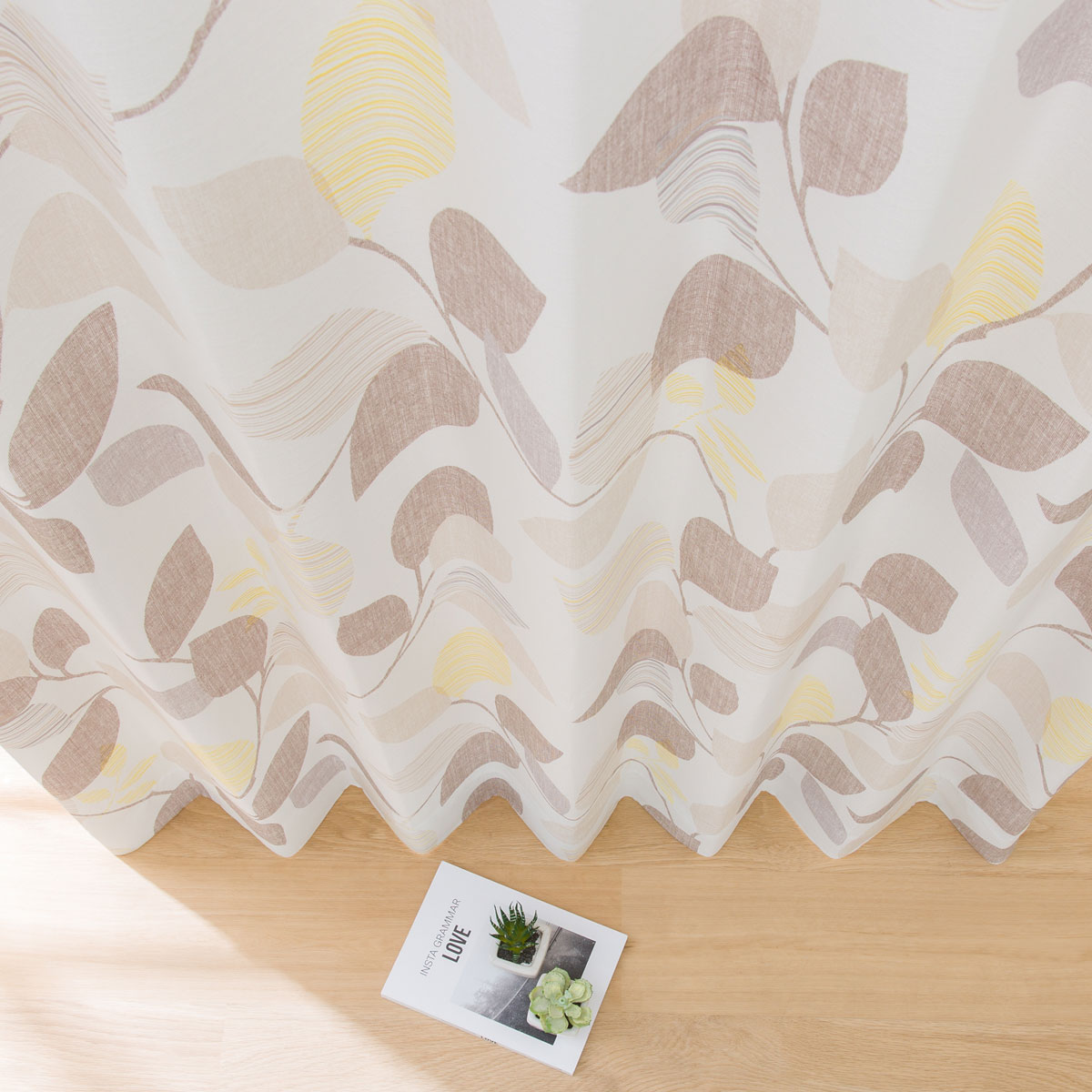 お好みサイズカーテン フェンリル ブラウン(幅-100/丈90-170cm