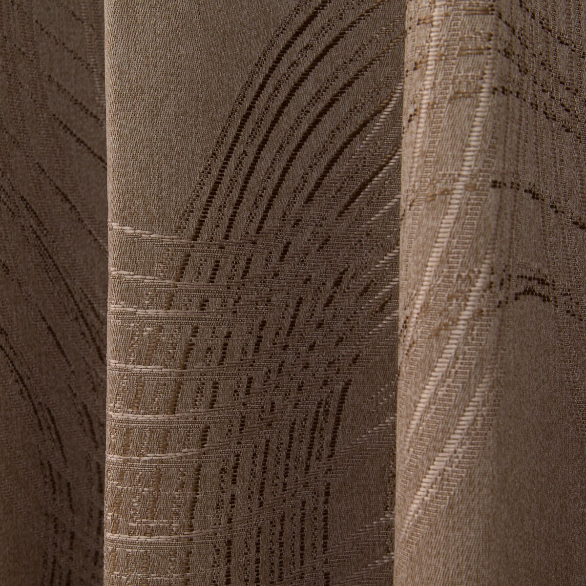 美品　ニトリ　オリオン　ダークブラウン ストライプ ドレープ　オーダーカーテン 美品 ニトリ オリオン ダークブラウン ストライプ ドレープ