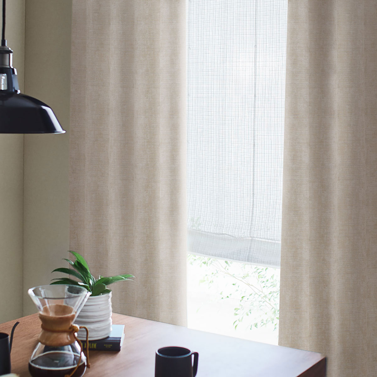 お好みサイズカーテン RK015 アイボリー(幅-100/丈90-170cm) | ニトリ