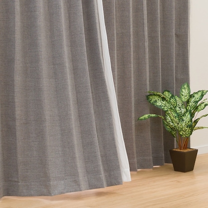 ドレープカーテン 腰窓X2 掃き出し窓1