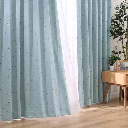 お好みサイズカーテン ルトロ ターコイズブルー通販 ニトリネット 公式 家具 インテリア通販