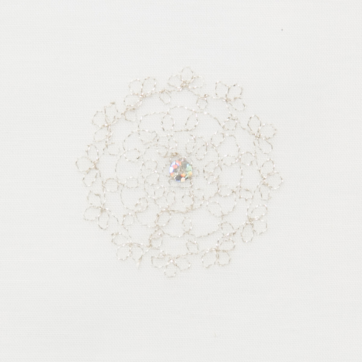 お好みサイズレースカーテン ドイリー アイボリー（幅201-300/丈221