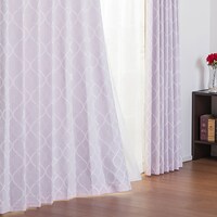 お好みサイズカーテン パターン レッドパープル（幅101-200/丈171-220cm）