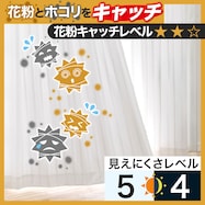 お好みサイズレースカーテン キャッチCソニック