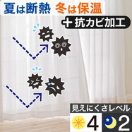 お好みサイズレースカーテン エコオアシスアンモル