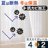 お好みサイズレースカーテン エコオアシスアンモル