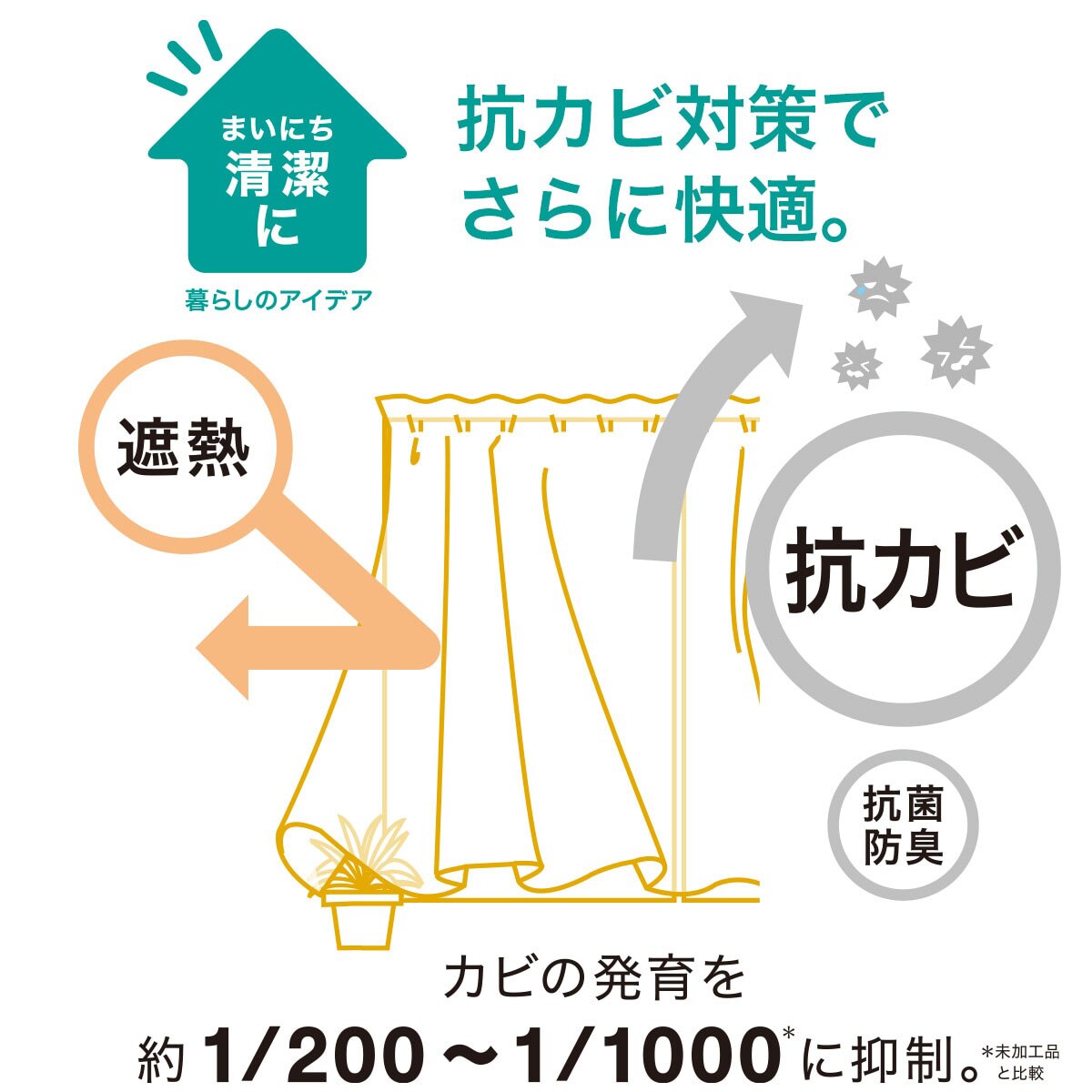 レースカーテン　幅210㎝×高さ174㎝　エコナチュレアンモル　アイボリー 732608101.jpg?ts=20241030153629339