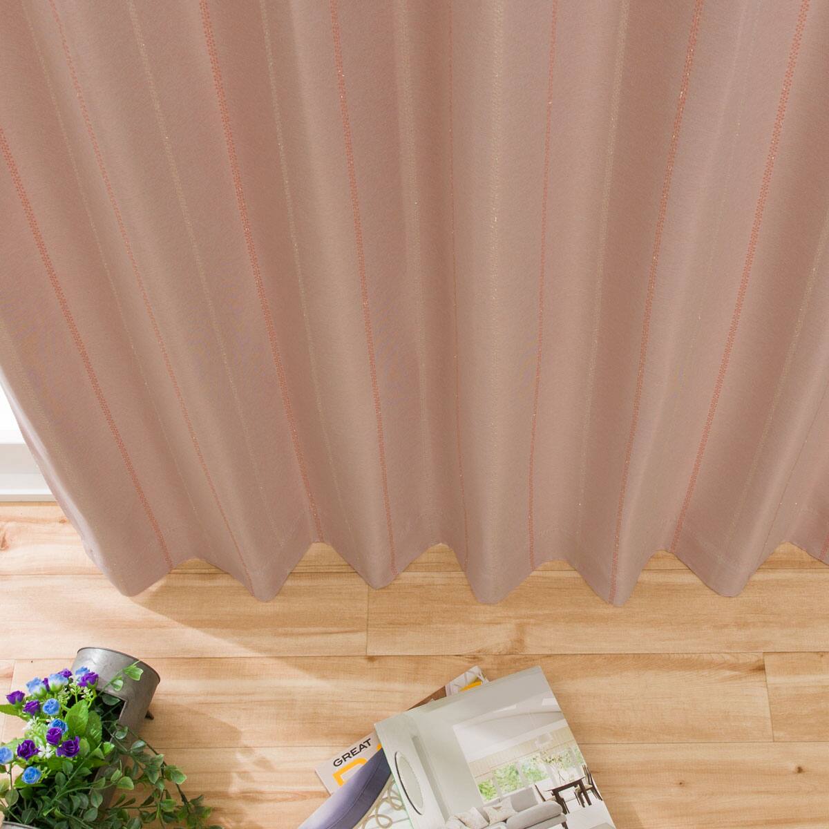 お好みサイズカーテン スロウ ローズ（幅-100/丈90-170cm） | ニトリ