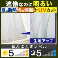 お好みサイズレースカーテン エコナチュレクレル イエローグリーン