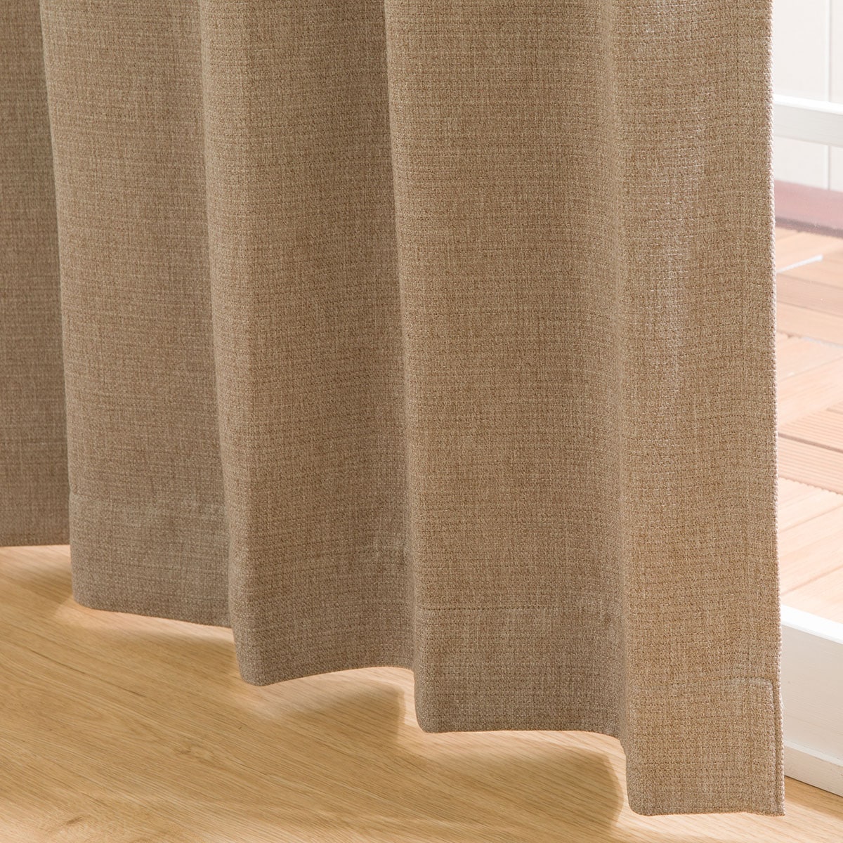 リモカ2値下げ お好みサイズカーテン キャッチC モカ DH06(幅201-300/丈171-220cm