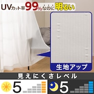 UV99%カット 遮熱・遮像 お好みサイズレースカーテン DH123