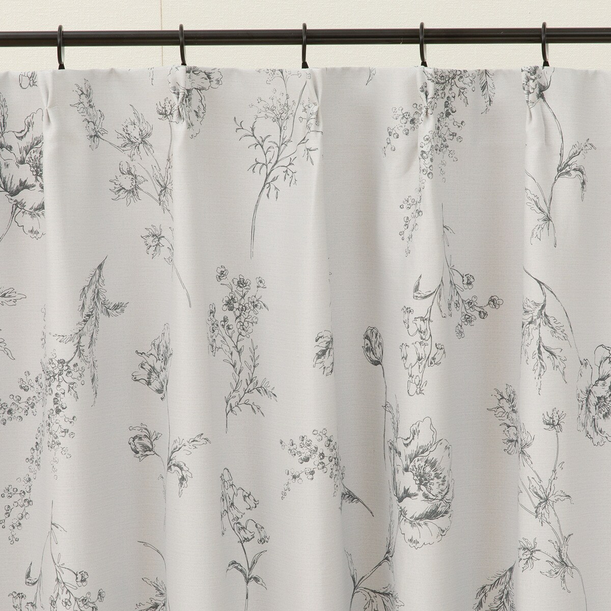 お好みサイズカーテン DH79 グレー(幅101-200/丈221-270cm