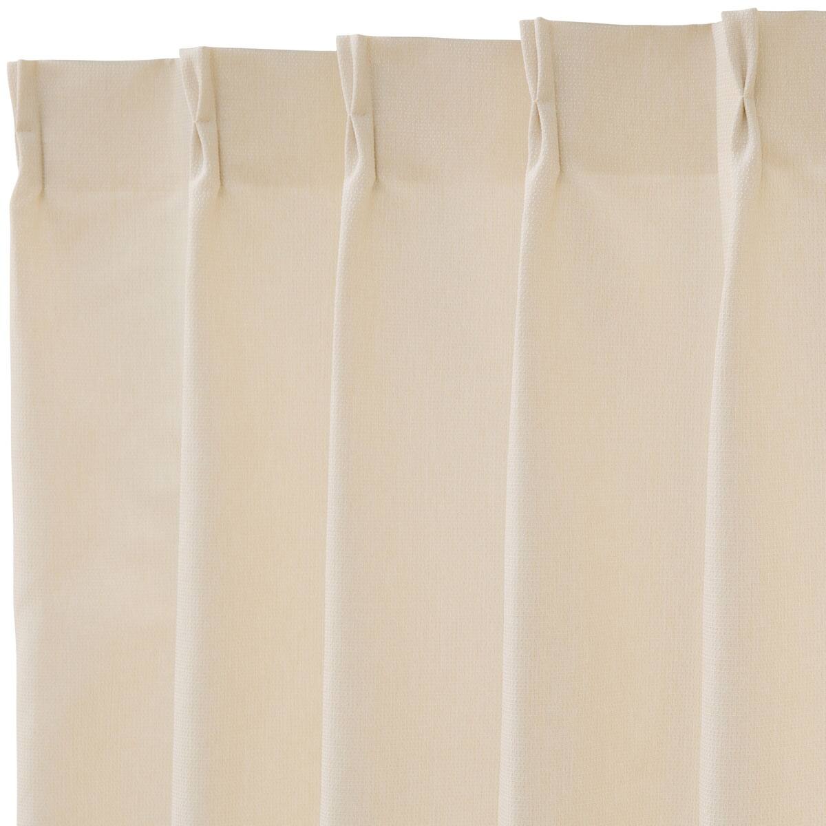 お好みサイズカーテン PD001 アイボリー(幅-100/丈221-270cm) | ニトリ