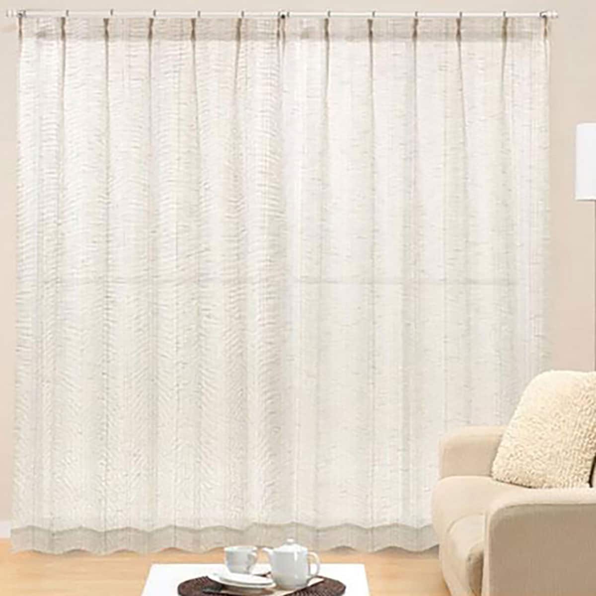 お好みサイズレースカーテン ナチュレ ベージュ（幅-100/丈90-170cm