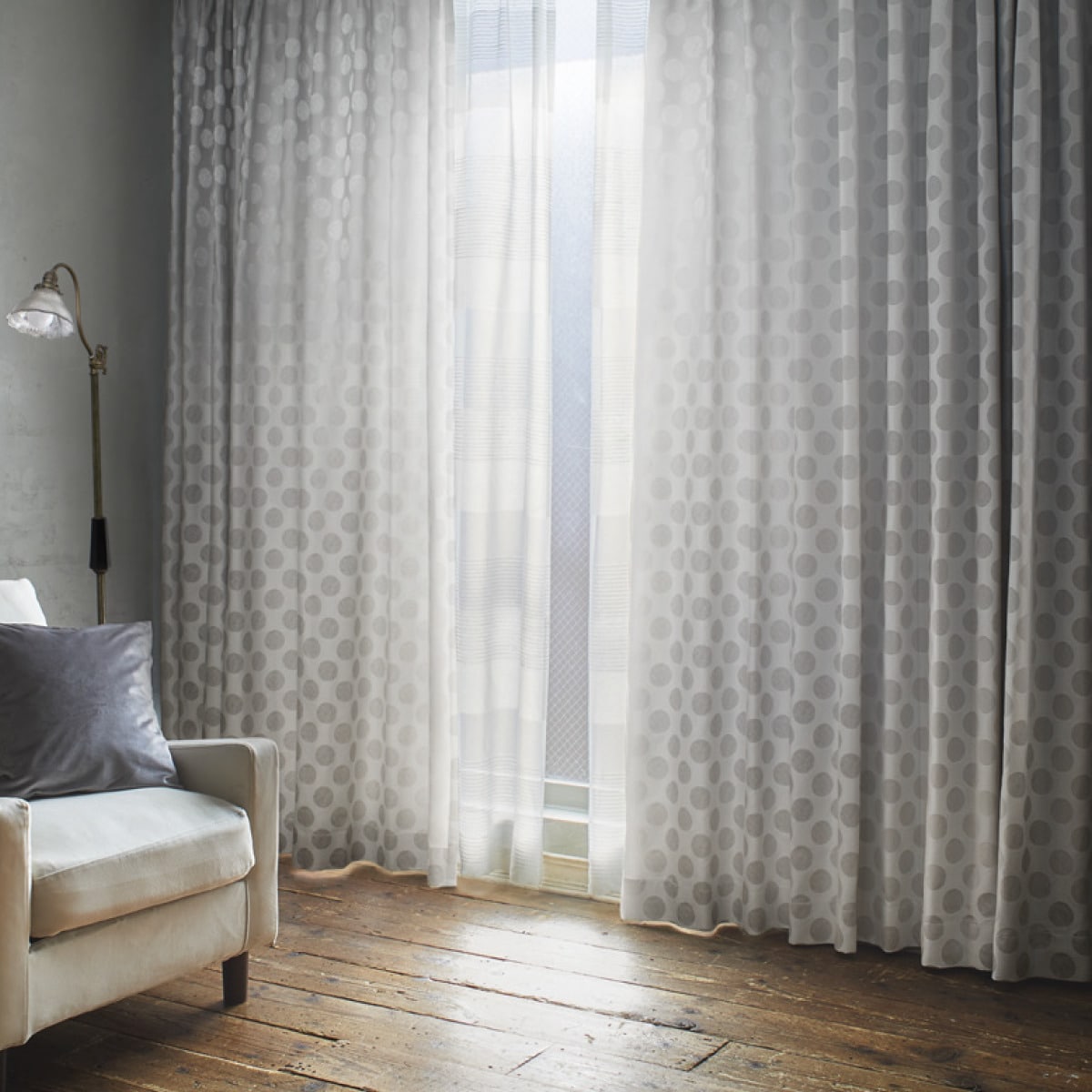 オーダーカーテン ジャストピース シルバー 2倍ヒダ通販 ニトリネット 公式 家具 インテリア通販