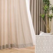 オーダーカーテン ポワード ベージュ 2倍ヒダ