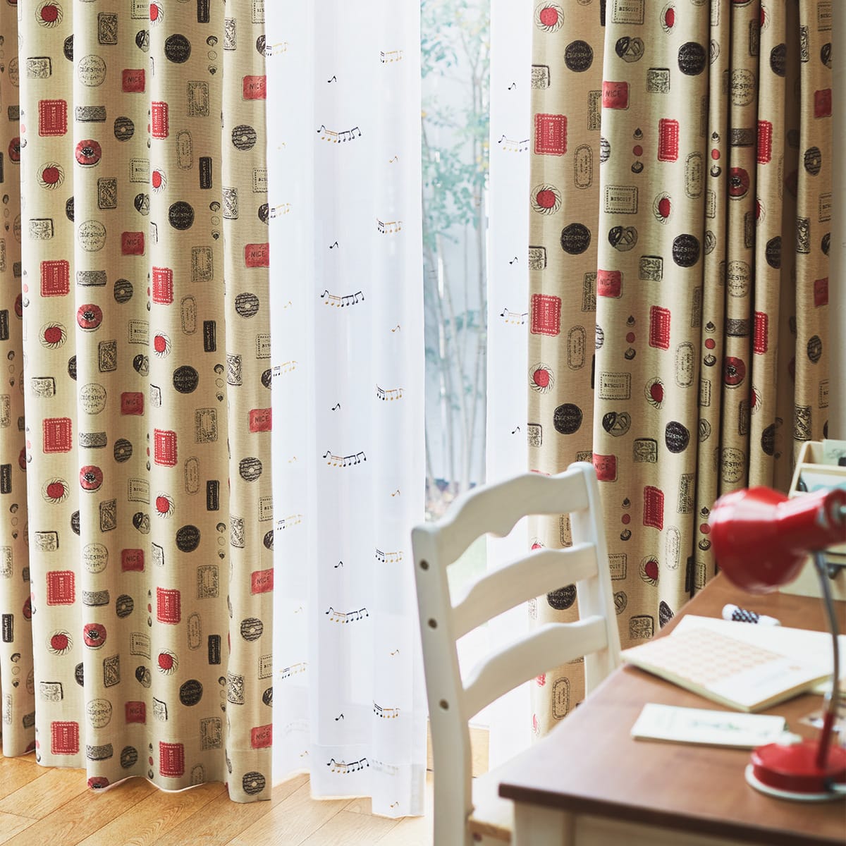 オーダーレース Nオンプ 2倍ヒダ(幅-100/丈-140cm) | ニトリネット