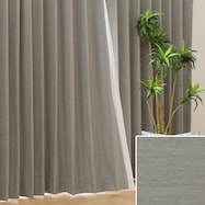 オーダーカーテン OD031 イエローグリーン 2倍ヒダ