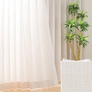 オーダーカーテン OD006 アイボリー 2倍ヒダ