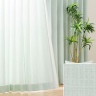 オーダーカーテン OD006 グリーン 2倍ヒダ