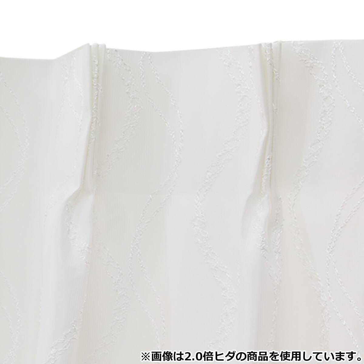 遮熱・防炎オーダーレース エコオアシス ハナ 2倍ヒダ(幅-100/丈-140cm