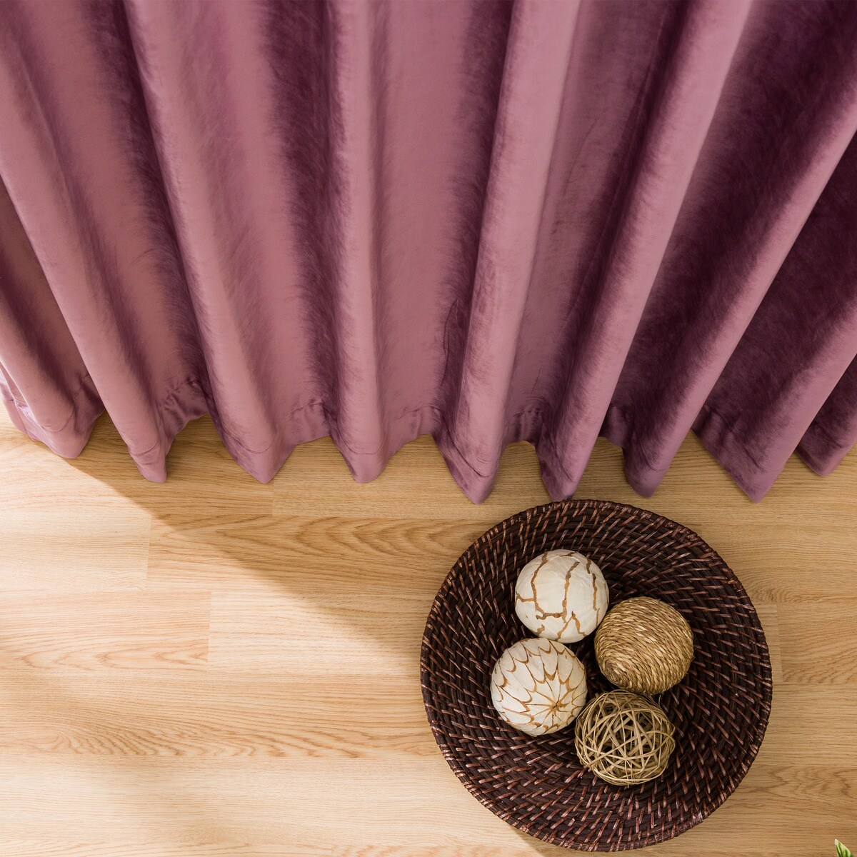 オーダーカーテン ベロアン ローズ 2倍ヒダ(幅-100/丈-140cm) | ニトリ