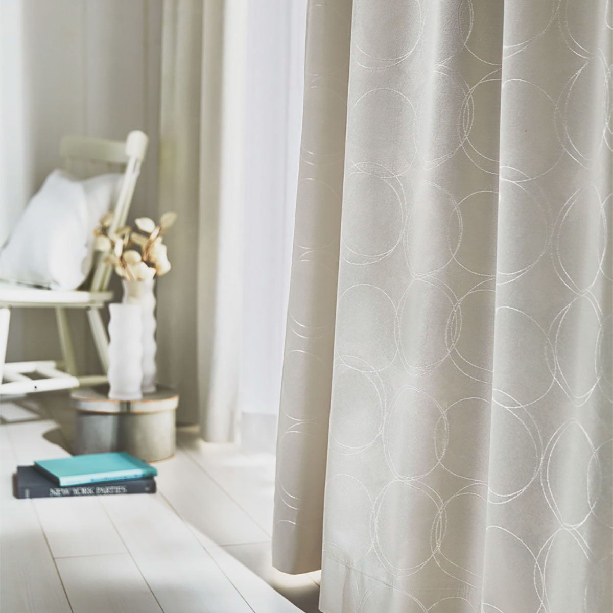 ハトメスタイルカーテン セントレ アイボリー通販 ニトリネット 公式 家具 インテリア通販